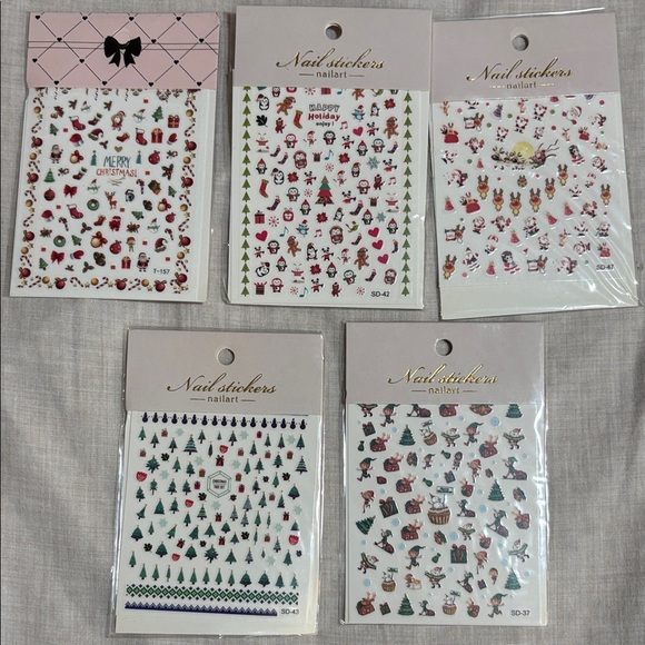 Christmas Nail Stickers Set - Picture 1 of 1